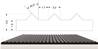 Tapis fines rainures 19010