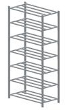 Kit archive double face,élément départ, 1500x700mm, ht 2000mm, 7 niveaux, galva