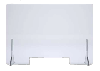 Vitre de protection transparente avec passe-document