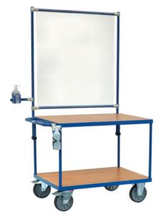 Servante avec accessoires de protection