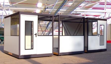 Cabine d'atelier palettisable 5 x 3 m, 3 modules