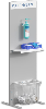 Point hygiène pour flacon ou boîtier rechargeable de gel hydroalcoolique