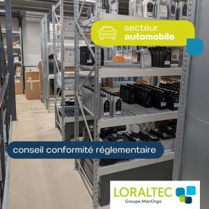 Stockage de lubrifiants pour concession automobile