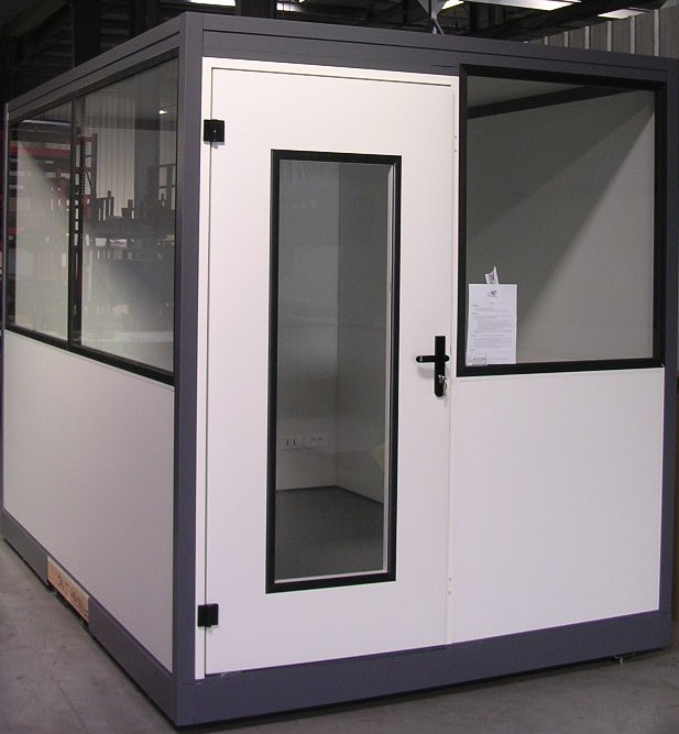 Cabine d'atelier palettisable 2 x 2 m, 1 module