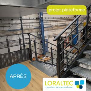 Projet plateforme CAF Reichshoffen - APRS l'installation