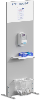 Station hygiène pour flacon ou boîtier rechargeable de gel hydroalcoolique