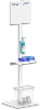 Totem hygiène pour flacon rechargeable de gel hydroalcoolique