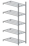 Kit standard, élément suivant, 1250x600mm, ht 2000mm, 5 niveaux, galva
